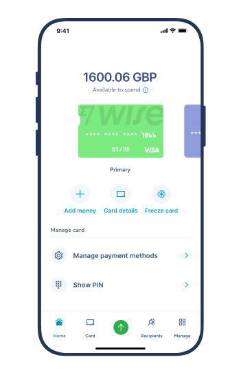 View your total card balance across all currencies